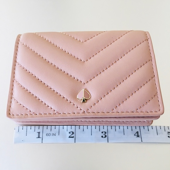 Kate Spade Small leather Quilted Bi-fold WalletNWT - Picture 9 of 11